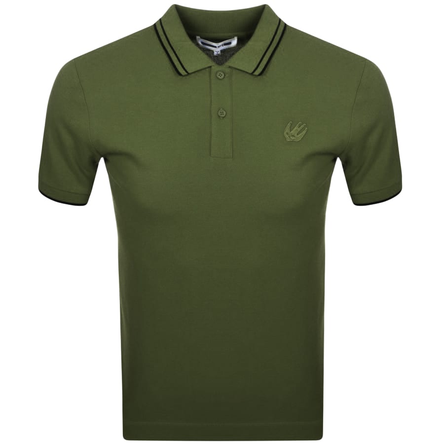 Alternative Image for ProductMCQ Alexander McQueen Tipped Polo T Shirt Green1